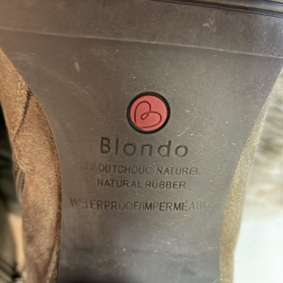 Blondo Waterproof Never Worn Suede Leather Heeled Ankle Boots-7.5-#0034 - Picture 9 of 16
